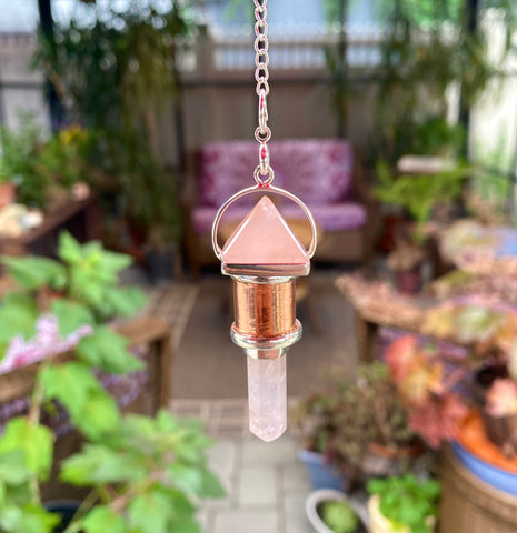 Love and Compassion Pendulum: Rose Quartz