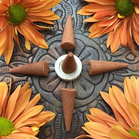 Incense Cones (Sandalwood. Nag Champa. Palo Santo. Dragon Blood)