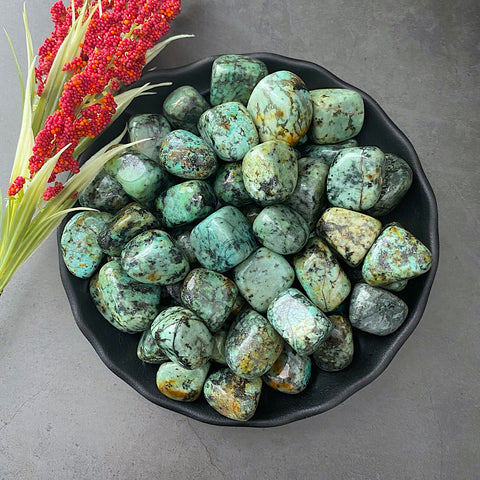 Evolution and Progress: African Turquoise Tumbled Stone