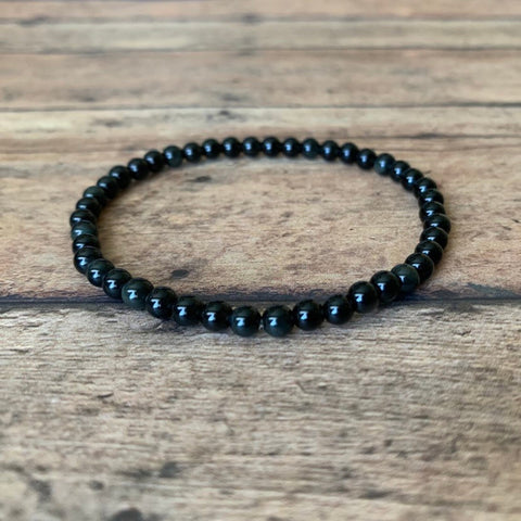Cleansing and Protection Bracelet: Shungite (4mm)