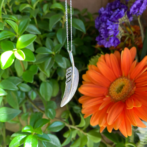 Freedom and Evolution Feather (Sterling Silver)