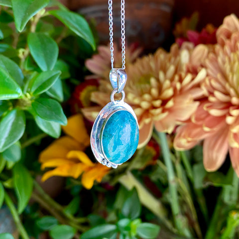 True-Self Pendant: Amazonite (Sterling Silver)