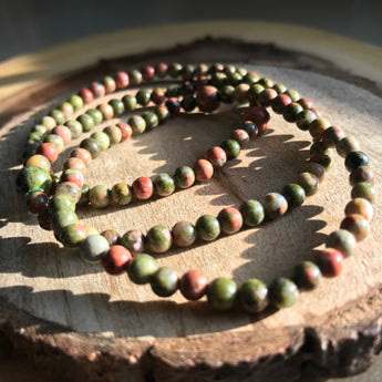 Cleansing and Releasing: Unakite Bracelet (2 Sizes)