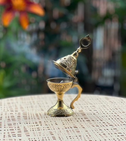 Brass Cone Incense Burner from India