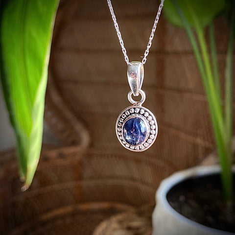 Vision and Journeying Inward Pendant: Iolite (Sterling Silver)