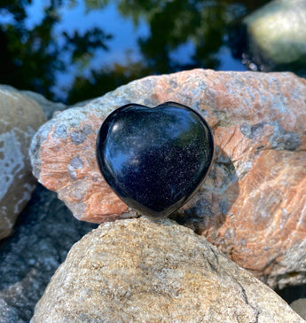 Grounding and Transformation Heart: Black Obsidian