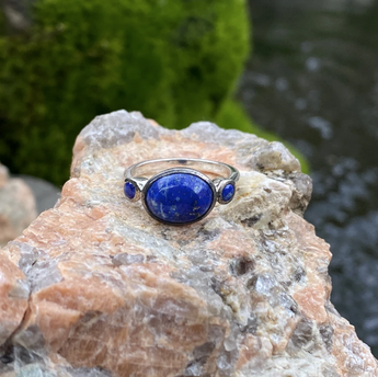 Wisdom Ring: Lapis Lazuli (Sterling Silver)