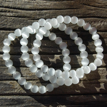 Clarity and Awareness Bracelet: Selenite (6mm)